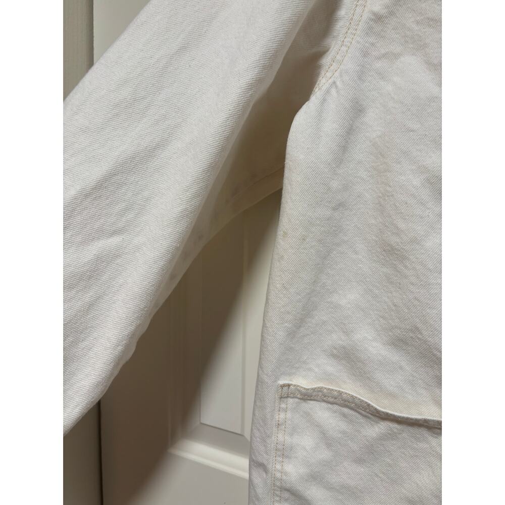 Old Navy Cream Button Down Shirt Jacket M - Picture 5 of 11